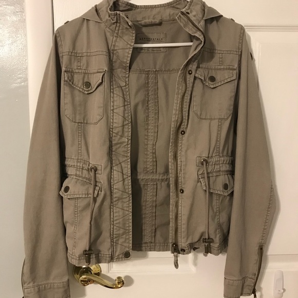 Aeropostale Jackets & Blazers - Aeropostale Taupe Light Jacket